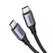 CABLU alimentare si date Ugreen, US535, Fast Charging Data Cable pt. smartphone, USB Type-C la USB Type-C 240W, aluminiu braided, 2m, gri - 6957303894406