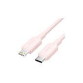 Cablu alimentare si date Vention, USB-C la Lightning, 1m, 480 Mbps, 3A, PVC, roz,  -6922794783546