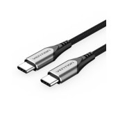 Cablu alimentare si date Vention, USB Type-C la USB Type-C, 2m, 480 Mbps TPE + Nylon, negru,  -6922794751033