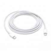 CABLU alimentare smartphone Apple, USB Type-C la USB Type-C, cauciuc, lungime 2 m, alb