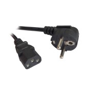 CABLU alimentare Spacer 1.8m, intrare Shucko, iesire C13, 6A, negru