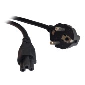 CABLU alimentare Spacer notebook  1m, intrare Shucko, iesire C5, 16A, negru