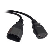 CABLU alimentare Spacer prelungitor, 1.8m, intrare C14, iesire C13, 6A, negru