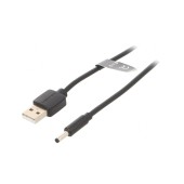 Cablu alimentare Vention, USB 2.0 la DC 3.5mm x 1.5mm, 1.5m, 5V, 2A, PVC, negru,  -6922794746725