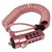 Cablu antifurt laptop, cifru, pink, Logilink