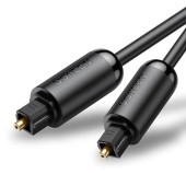 CABLU audio Ugreen, AV122 optic Toslink la Toslink, 1.5m, conectori auriti, negru 10592 - 6957303878918