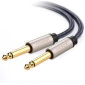 CABLU audio Ugreen, AV128 TRS jack 6.5 mm la jack 6.5 mm, lungime 2m, gri - 6957303816385