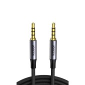 CABLU audio Ugreen, AV183 stereo 4-pini, conectori auriti, 1.5m, braided, negru - 6957303824977