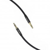 Cablu audio Vention, Jack 3.5mm la Jack 3.5mm, 0.5m, conectori auriti, braided BBC si TPE, negru,  - 6922794765894