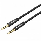Cablu audio Vention, Jack 3.5mm la Jack 3.5mm, 2m, AWG 29, PVC, negru