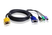 CABLU KVM ATEN, convertor Serial la Video + USB + PS/2, conector 1: SPHD-18; conector 2: VGA, PS/2 x 2, USB