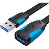 Cablu prelungitor Vention, USB 3.0 la USB 3.0, 2m, 5 Gbps PVC, negru,  -6922794719392