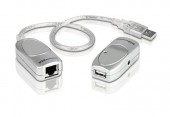 CABLU USB ATEN, prelungitor, conector USB 1.1 | RJ-45, gri