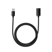CABLU USB Baseus AirJoy prelungitor, USB3.0 la USB3.0 2A, brodat, 1m, negru  - 6932172629670