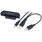 CABLU USB LOGILINK adaptor, USB 2.0 la S-ATA, 6cm, adaptor USB la HDD S-ATA 2.5