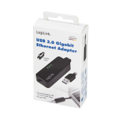 CABLU USB LOGILINK adaptor, USB 3.0 la RJ45, 14cm lungime totala