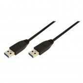 CABLU USB LOGILINK, USB 3.0 la USB 3.0, 1m, black