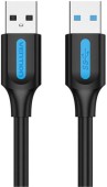 Cablu USB Vention, 0.5m, USB 3.0 A la USB 3.0 A, PVC, negru,  -6922794748804