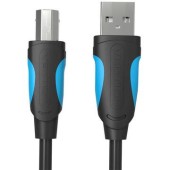 Cablu USB Vention, USB B la USB A, 3m, 480 Mbps, PVC, negru,  - 6922794717602
