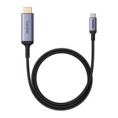 CABLU video Baseus High Definition Series, DisplayPort la HDMI, 1.5m, rezolutie maxima 8K UHD la 60 Hz, braided, negru  - 6932172650803