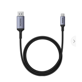 CABLU video Baseus, USB Type-C la DisplayPort, 2m, rezolutie maxima 8K UHD la 60 Hz, negru  - 6932172650353