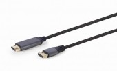 CABLU video GEMBIRD, adaptor DisplayPort la HDMI, DP v1.2, 4K la 60Hz, 1.8m, negru