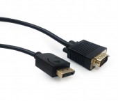 CABLU video GEMBIRD, adaptor DisplayPort la VGA, 1.8m, rezolutie maxima QXGA la 60Hz, negru