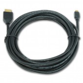 CABLU video GEMBIRD, adaptor HDMI la Micro-HDMI, 3m, conectori auriti, negru