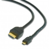 CABLU video GEMBIRD, adaptor HDMI la Micro-HDMI, 4.5m, conectori auriti, negru