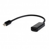 CABLU video GEMBIRD, adaptor Mini-DisplayPort la HDMI, 10cm, rezolutie maxima Full HD la 60Hz, negru