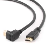 CABLU video GEMBIRD, HDMI la HDMI, 1.8m, conectori auriti, rezolutie maxima 4K la 60 Hz, 90 grade, negru