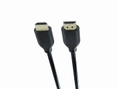 CABLU video GEMBIRD, HDMI la HDMI, 2m, HDMI 2.1, conectori auriti, rezolutie maxima 8K la 60 Hz, cupru, 8mm diam, negru