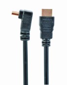 CABLU video GEMBIRD, HDMI la HDMI, 3m, conectori auriti, rezolutie maxima 4K la 60 Hz, 90 grade, negru