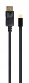CABLU video GEMBIRD, Mini-DisplayPort la DisplayPort, 1.8m, rezolutie maxima 4K UHD la 30 Hz, negru