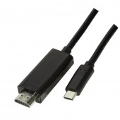 CABLU video LOGILINK, adaptor USB 3.1 Type-C la HDMI, 3m, rezolutie maxima 4K UHD la 60 Hz, negru