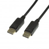 CABLU video LOGILINK, DisplayPort la DisplayPort, 10m, conectori auriti, rezolutie maxima 4K la 60 Hz, negru