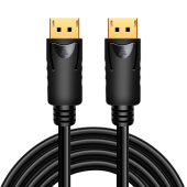 CABLU video LOGILINK, DisplayPort la DisplayPort 1.2, 5m, conectori auriti, rezolutie maxima 4K la 60 Hz, plastic, triplu ecranaj, CCS, negru