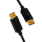 CABLU video LOGILINK, DisplayPort la DisplayPort 1.4, 3m, conectori auriti, rezolutie maxima 8K la 60 Hz, plastic, triplu ecranaj, negru