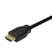 CABLU video LOGILINK, HDMI la HDMI 1.4, 3m, conectori auriti, rezolutie maxima 4K la 30 Hz, plastic, dublu ecranaj, negru
