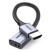 CABLU video prelungitor Ugreen, HD165 HDMI 2.1 la HDMI 2.1, rezolutie maxima 8K/60 Hz, conectori auriti, braided, 0.15m, negru - 6941876215188