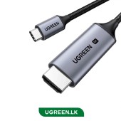 CABLU video Ugreen, CM565 USB Type-C la HDMI 8K la 60Hz, lungime 1.5m, negru