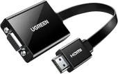 CABLU video Ugreen, CM611 HDMI la 1 x VGA 1920x1080 la 60Hz, lungime 0.15m, negru - 6957303898138