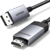 CABLU video Ugreen, DP119 DP la HDMI 4K la 60Hz, lungime 3m, negru - 6941876224913