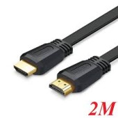 CABLU video Ugreen, ED015 HDMI la HDMI 4K la 60Hz, lungime 2m, flat, negru - 6957303871599