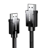 CABLU video Ugreen, HD135 HDMI la HDMI, HDMI 2.1, 8K la 60Hz, lungime 2m, braided, aliaj zinc, gri - 6957303873210