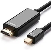 CABLU video Ugreen, MD101 mini DP la HDMI 4K la 30Hz, lungime 1.5m, negru - 6957303828487