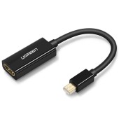 CABLU video Ugreen, MD112 mini DP la HDMI, 1080P la 60Hz, lungime 0.25m, negru - 6957303814619