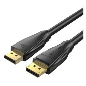 CABLU video Vention, DisplayPort la DisplayPort, 1m, rezolutie 8K la 60Hz/4K la 120Hz, PVC, negru,  - 6922794762053
