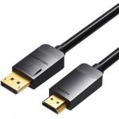 Cablu video Vention, DisplayPort la HDMI, 3m, rezolutie maxima 1080p la 60 Hz, conectori auriti, cupru, invelis PVC, negru,  -  6922794733350