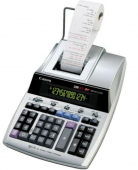 Calculator de birou CANON, MP-1411LTSC, ecran 14 digiti, Ribon, functie business, tax si conversie moneda, gri,  